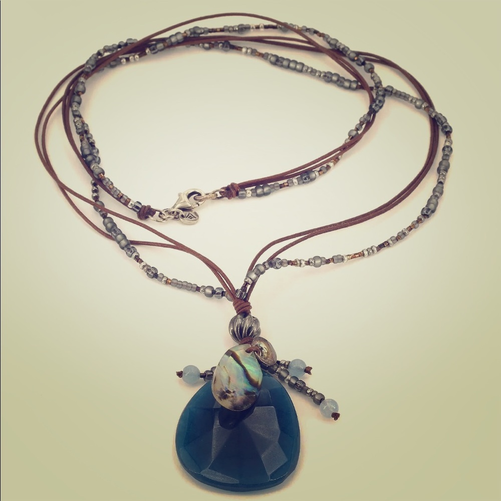 Silpada Sterling Silver Indigo Mood Necklace.